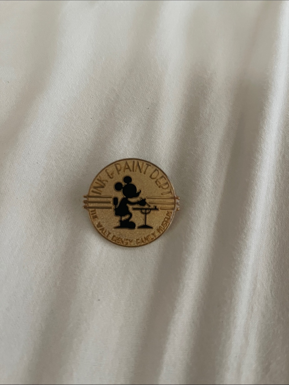 Gold Collector Pin - Black Silhouette